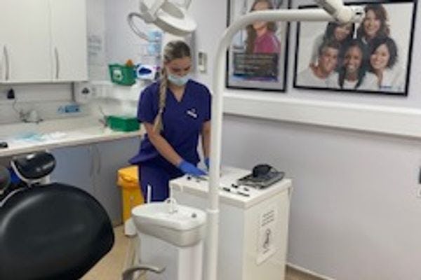 Dental nurse and chair at Gateshead braces and orthodontics
