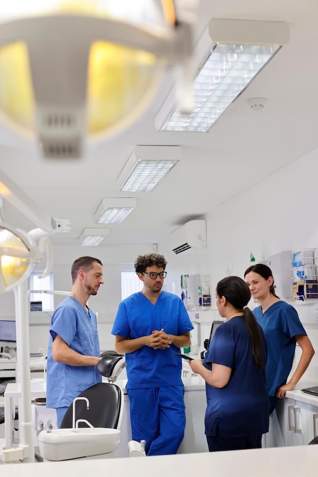 A meeting with the orthodontic team