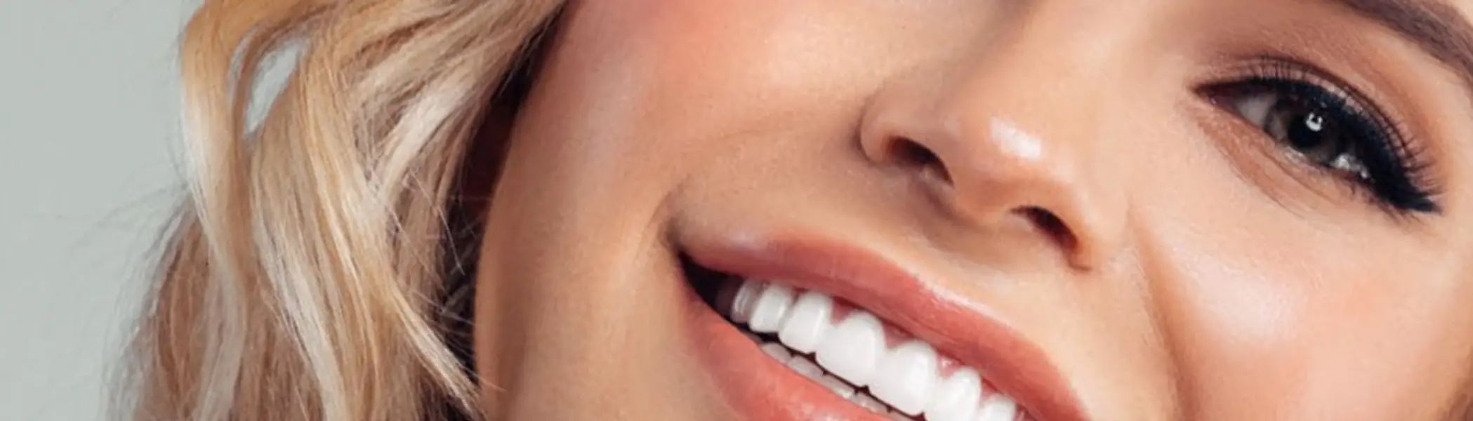 A beautiful white, bright smile