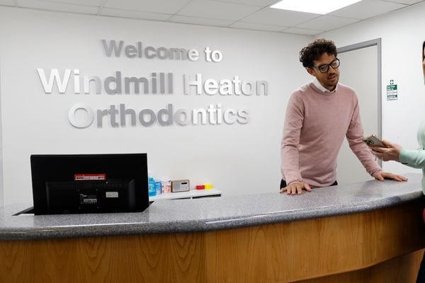 Windmill Orthodontics Heaton reception area