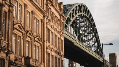 An artistic view of the the Tyne Bridge in Newcastle upon Tyne